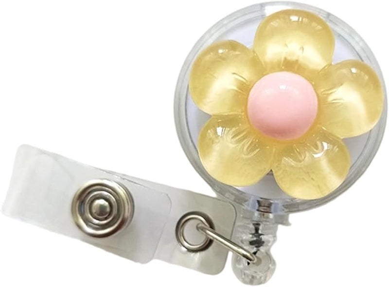 Retractable Badge Holder With Metal Clip For Nurse Doctor Card Management Color C - Image 1